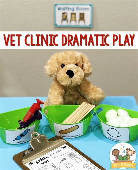 Animal Hospital Dramatic Play Vet Clinic Free Printables